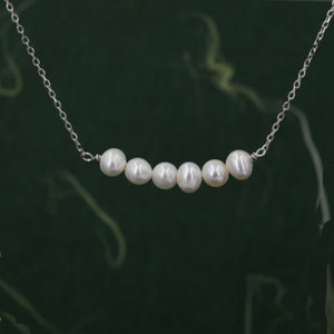 PEARLY GATES - koba Genuine Freshwater Pearl Bar Pendant Necklace in Sterling