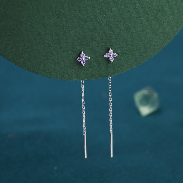 The Purple Hive Earrings in Gold (Clip) main image 1