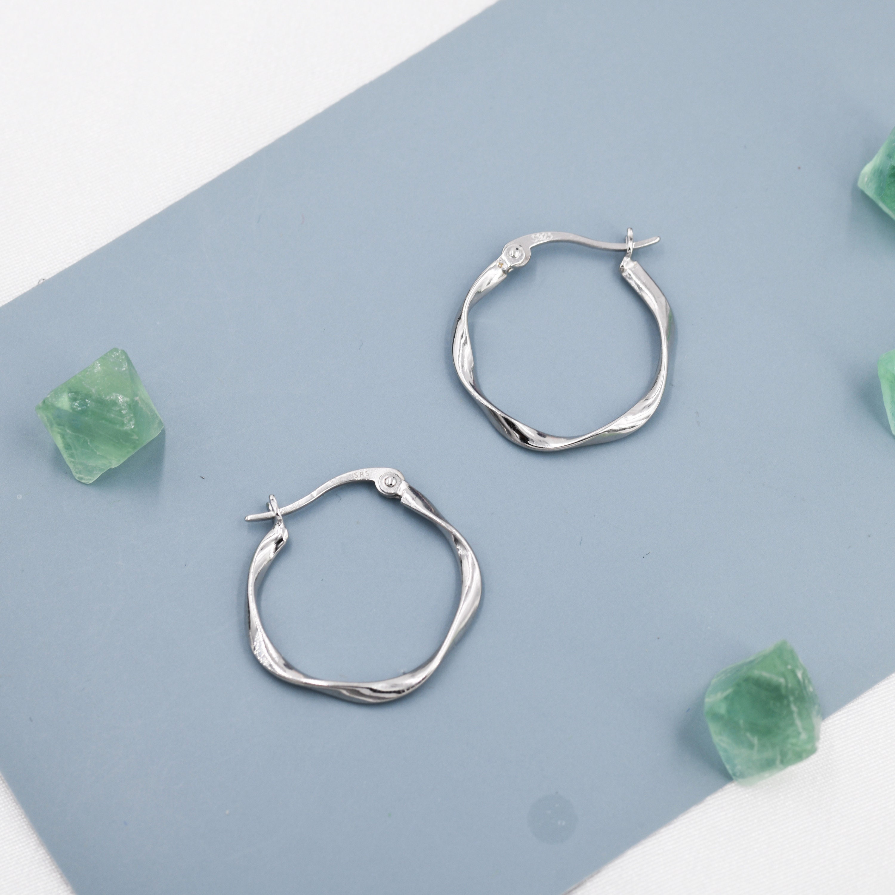 ピアス LOVE ME MONSTER Surgical Big Ring Earrings L203MER130 2.46cts Inside Out Round Diamond Large Hoop Earrings in 14k