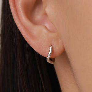 Pendientes de aro retorcidos de plata de ley