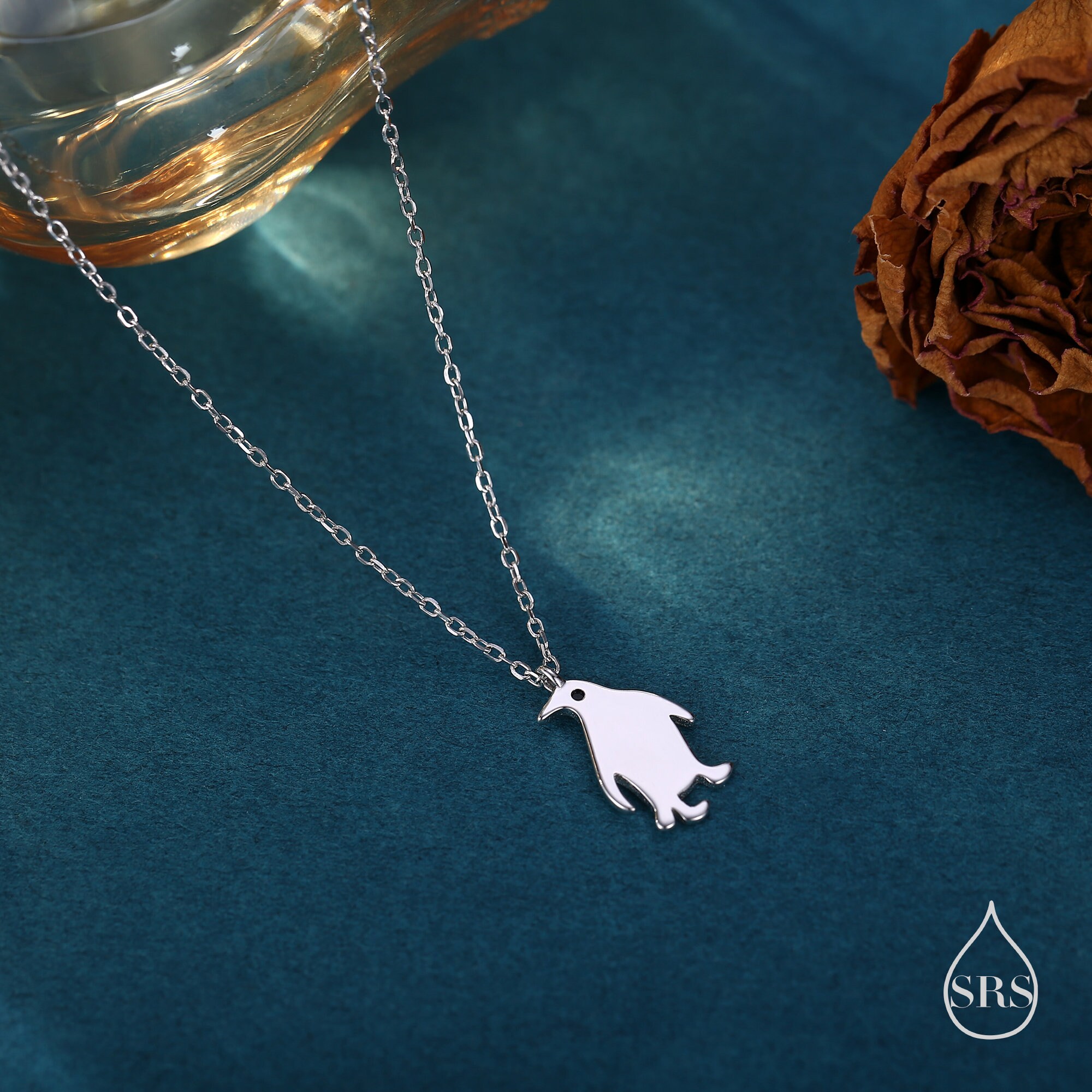 Orecchini a forma di pinguino: argento sterling, gioielli con