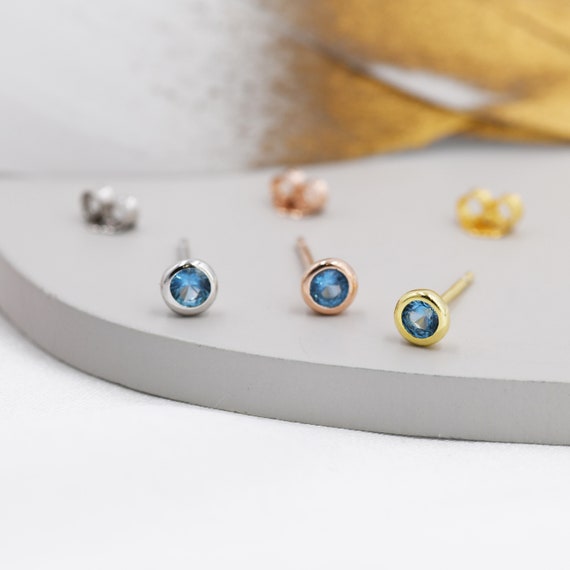 Orecchini a bottone/a vite/a forma di fiore in argento sterling con zirconi cubici, filettati internamente, in oro o argento o oro rosa, orecchini a bottone con zirconi cubici a forma di marquise