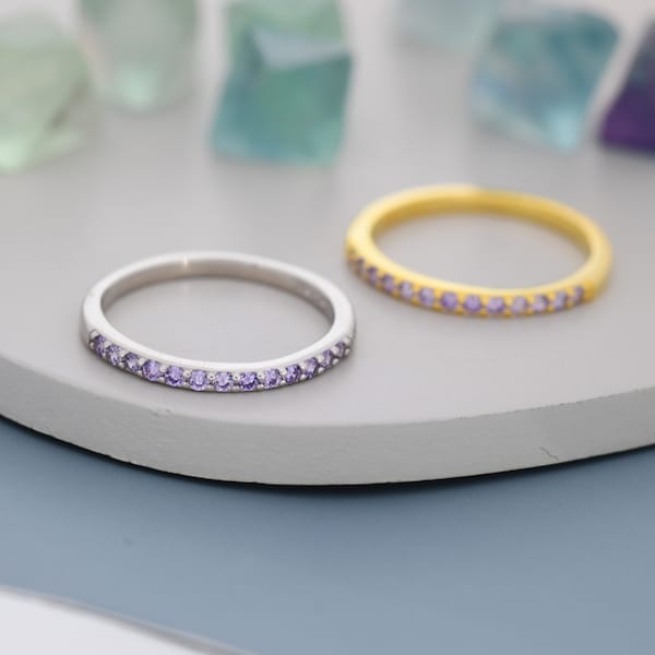 Purple Wedding Ring Etsy