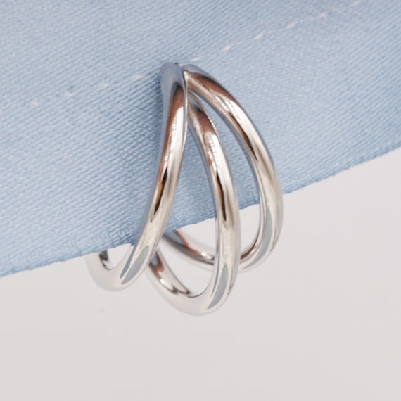 Cassini, orecchini a cerchio larghi, in argento sterling 925, piccoli orecchini rotondi da donna, di alta qualità, diametro circa 16,5 mm, 3CTC, Argento sterling