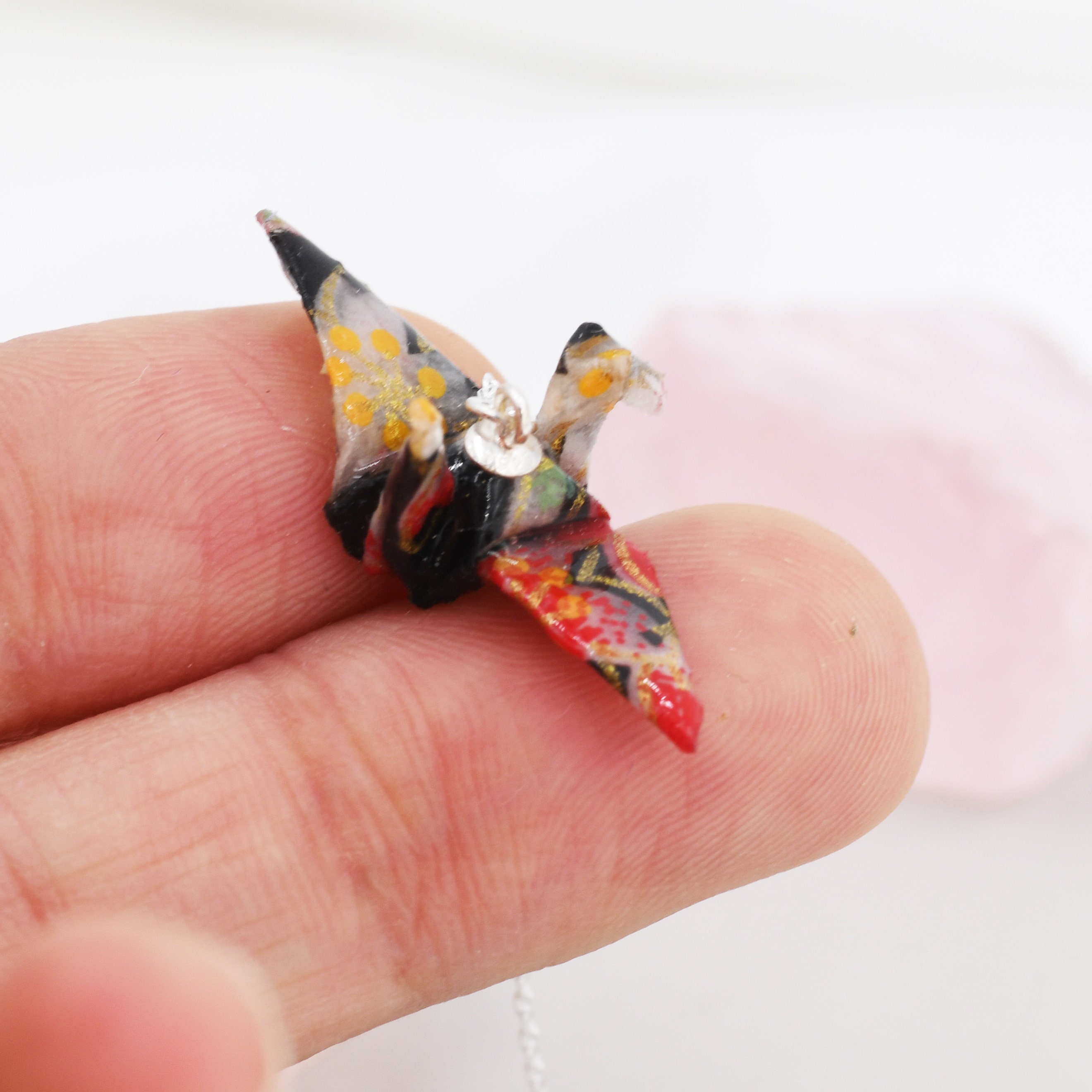 Orecchini pendenti con gru origami - Gioielli - Orecchini - di