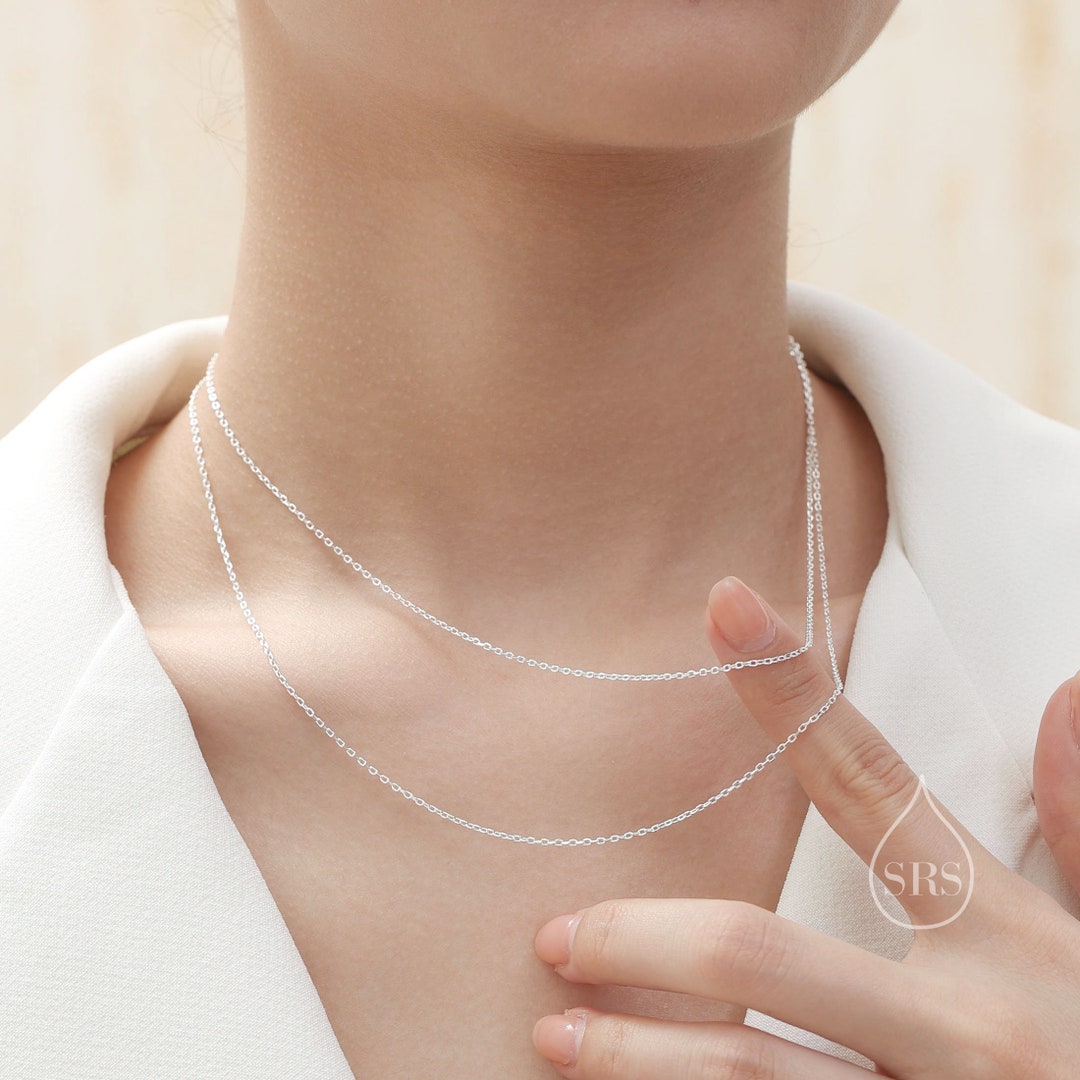 ネックレス・ペンダント LOVE ME MONSTER Silver Two Silver Chain Layered Necklace L18 il_1080xN.5514898501_fhd7.jpg