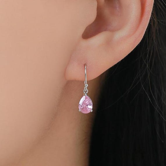 Orecchini A Goccia In Argento 925 Con Perle E Zirconi &ndash; Eleganti Pendenti Foglia Per Donna