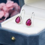 Ruby Dangle Earrings