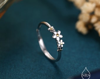 925 Sterling Olivia Burton Daisy Ring Sterling Silver Forget-me