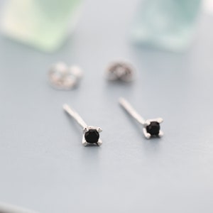 thumbnail image 2 of 8 Pairs Stainless Steel CZ Stud Earrings Set – 3mm To 10mm Clear & Black CZ 2 of 3