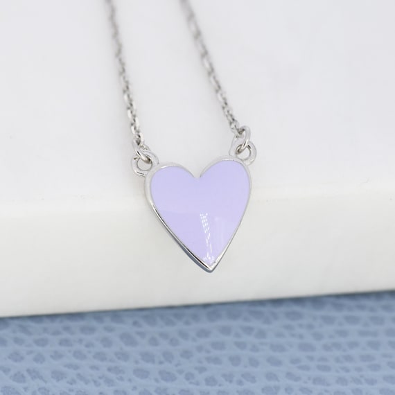 Tiffany purple heart necklace discount
