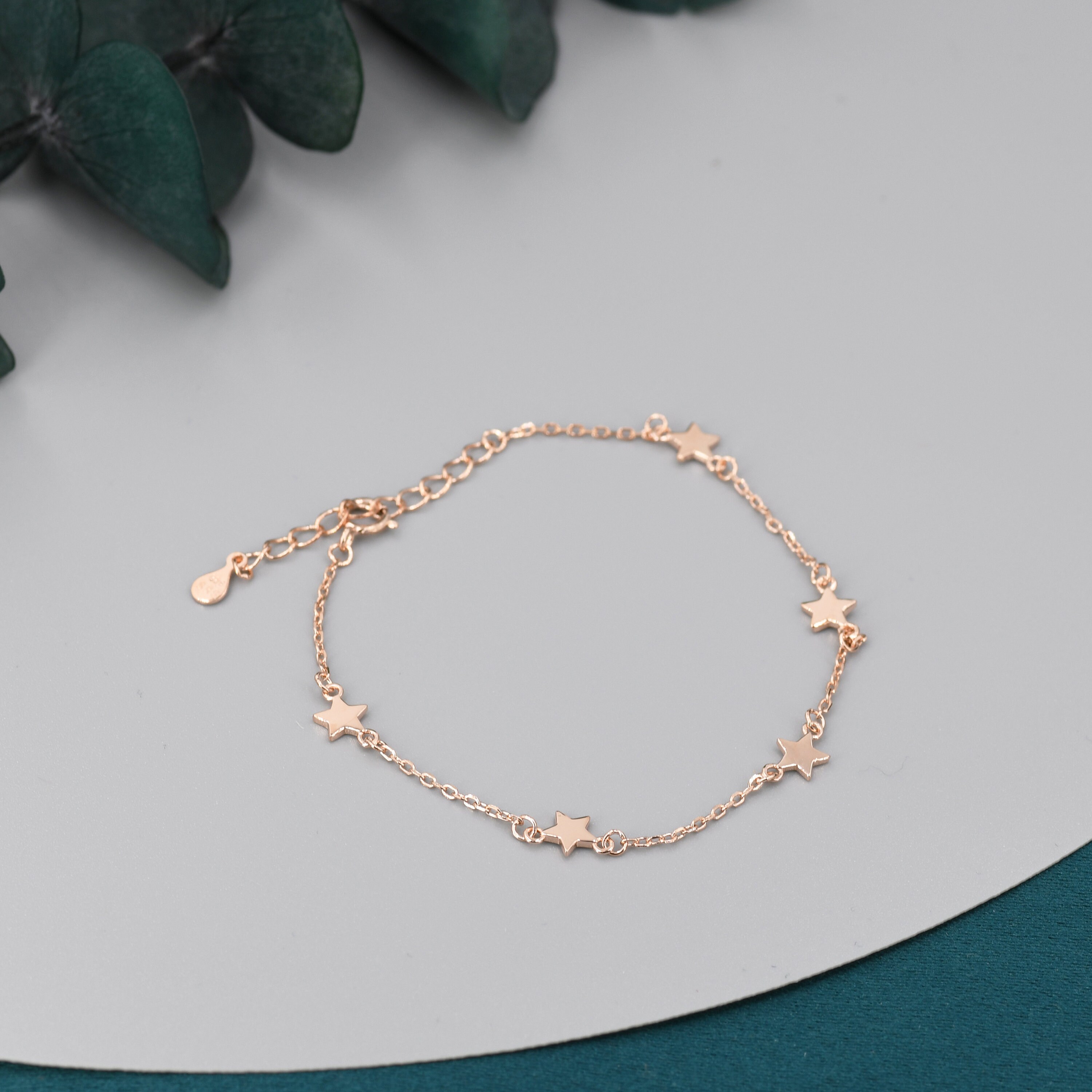Star Motif Bracelet in Sterling Silver, North Star Bracelet