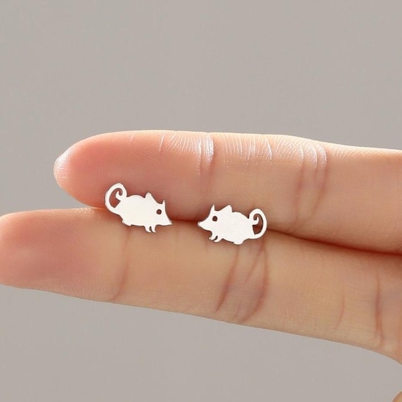 Orecchini Axolotl In Argento 925 – Simpatici Animaletti Placcati Oro Bianco, Regalo Originale Per Ragazze - 2