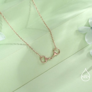 Snaffle Bit Necklace in Sterling Silver, Silver or Gold, Horse Necklace, Horse Charm, Horse Gift, Horse Jewellery image 6