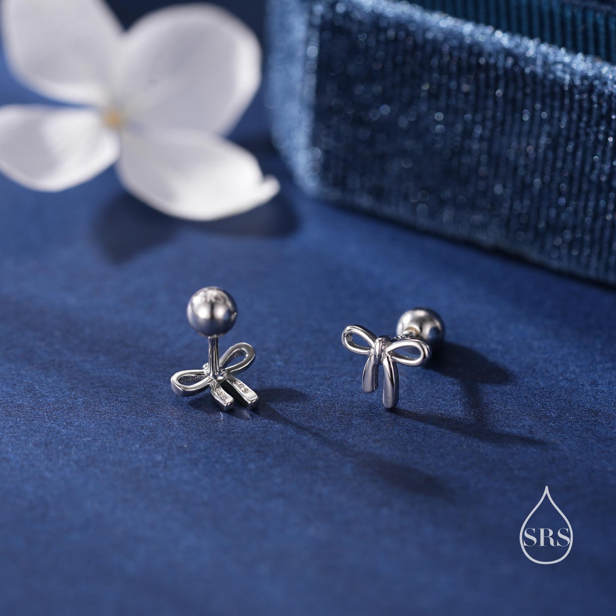 Boucles D'oreilles Papillon Argent Sterling 925 – Zircone Cubique Colorée, Hypoallergénique, Pour Femmes Et Filles