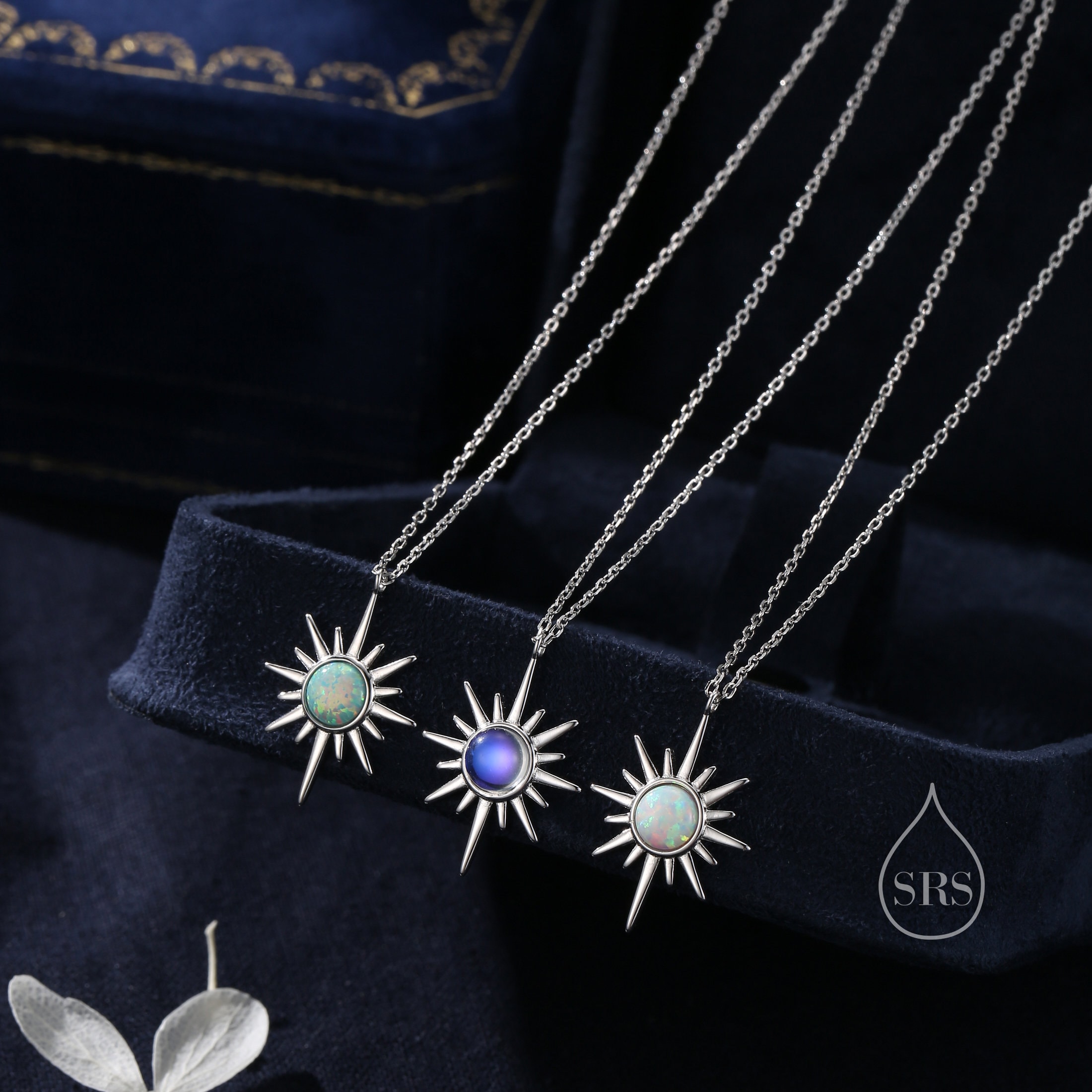 Collana esclusiva con zircone opale 925 in argento Sterling, dal design personal
