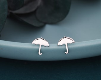 Paraplu-oorknopjes in sterlingzilver - Weeroorbellen - schattig, leuk, grillig