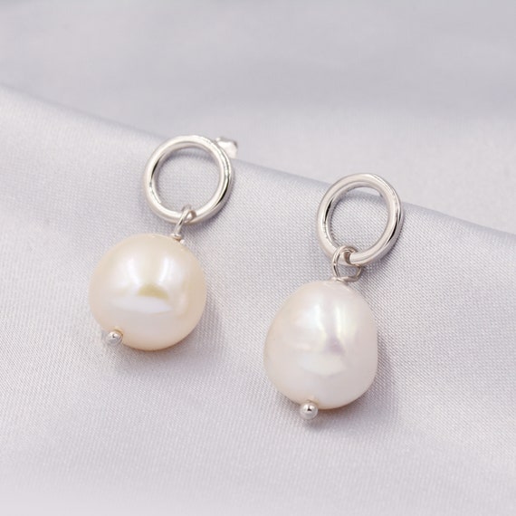 Beetle earrings deals with dangling pearls