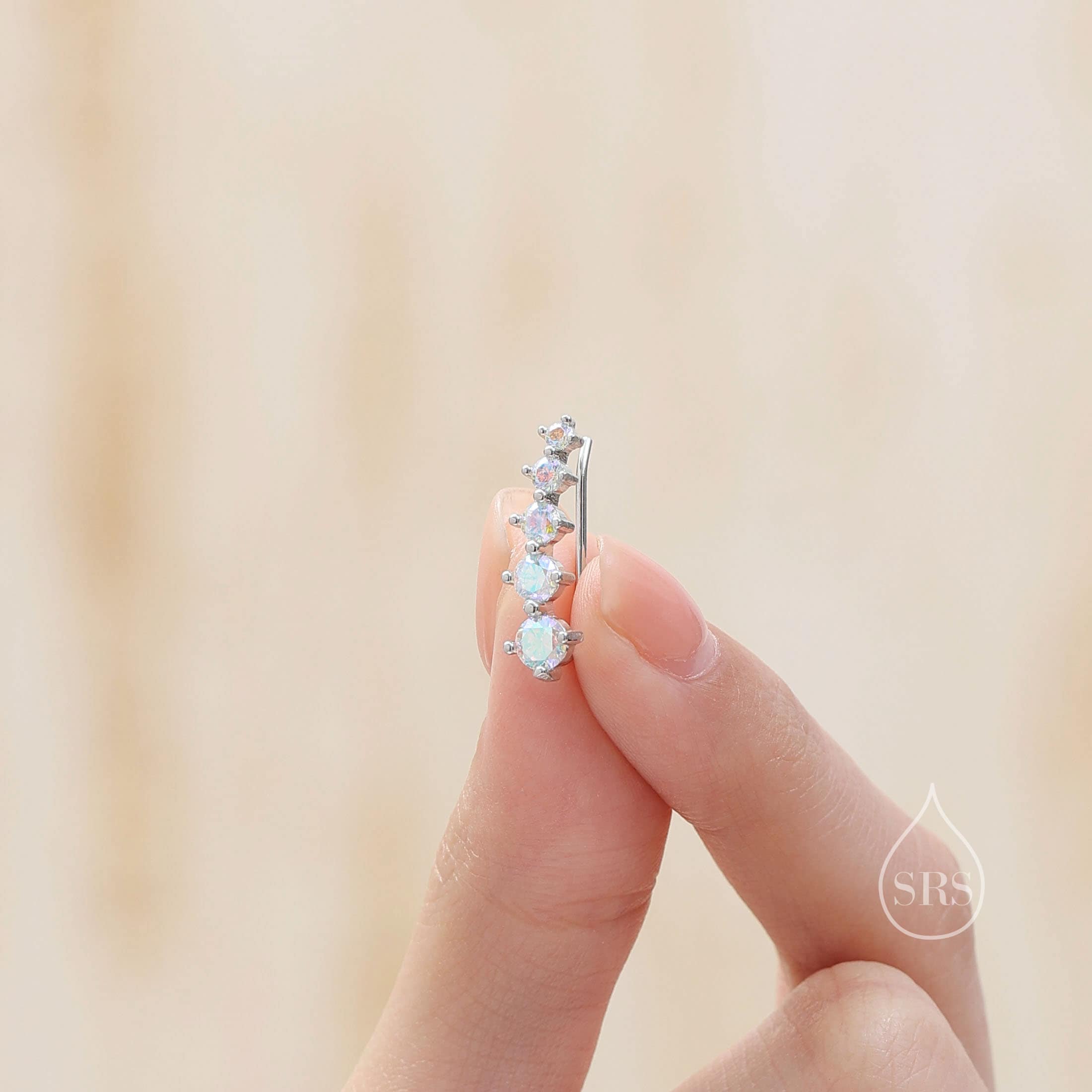 Aurora Orecchini In Argento 925 Con Cristalli Iridescent – Collezione Esclusiva Con Certificato