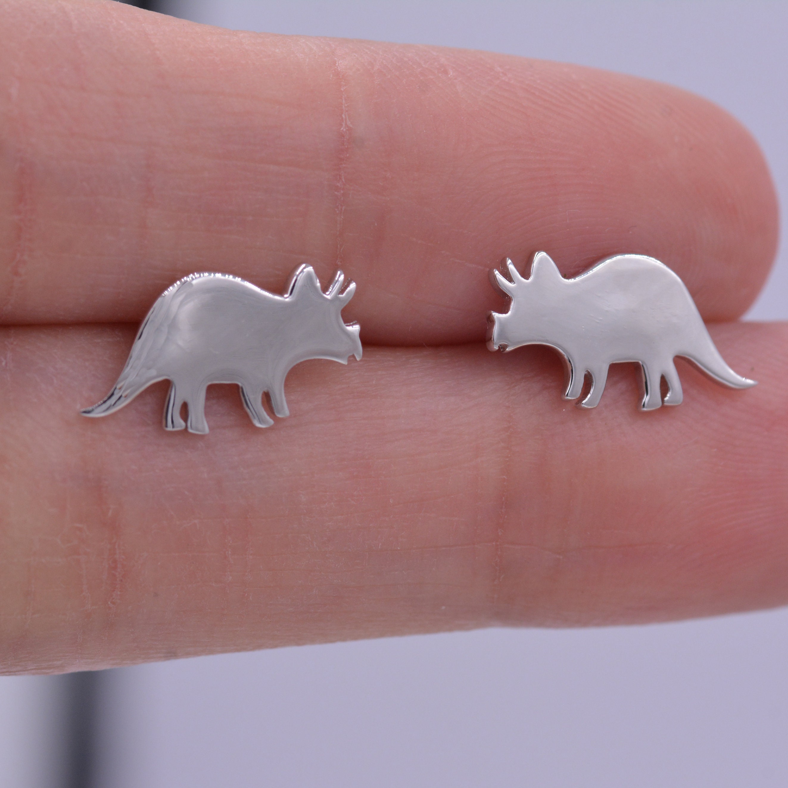 ABIGY Orecchini A Forma Di Dinosauro, In Argento Sterling 925, La Ragazza E I Dinosauri, Orecchini A Cerchio Dinosauro, Orecchini A Cerchio, Orecchini - 7