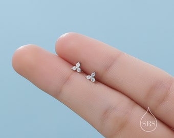Set Da 3 Paia Orecchini A Pallina In Argento 925 Per Donna E Uomo - Borchie Piccole Da 2/3/4 Mm, Rosa Oro/argento, Ipoallergenici Per Uso Quotidiano
