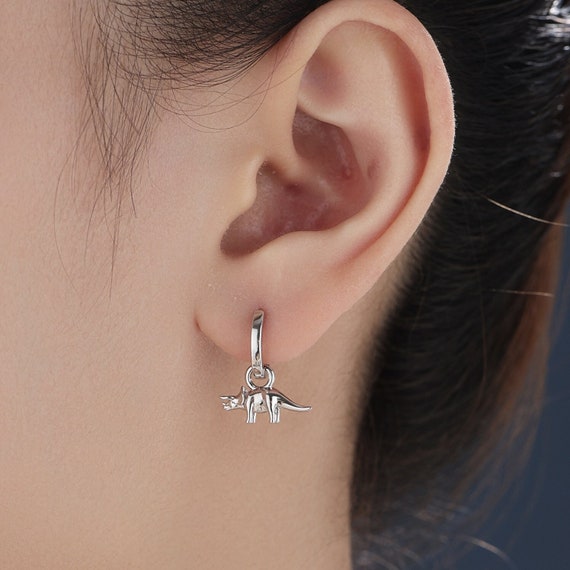 Sterling Silver Triceratops Dinosaur Charm Sterling Silver Triceratops Dinosaur Charm