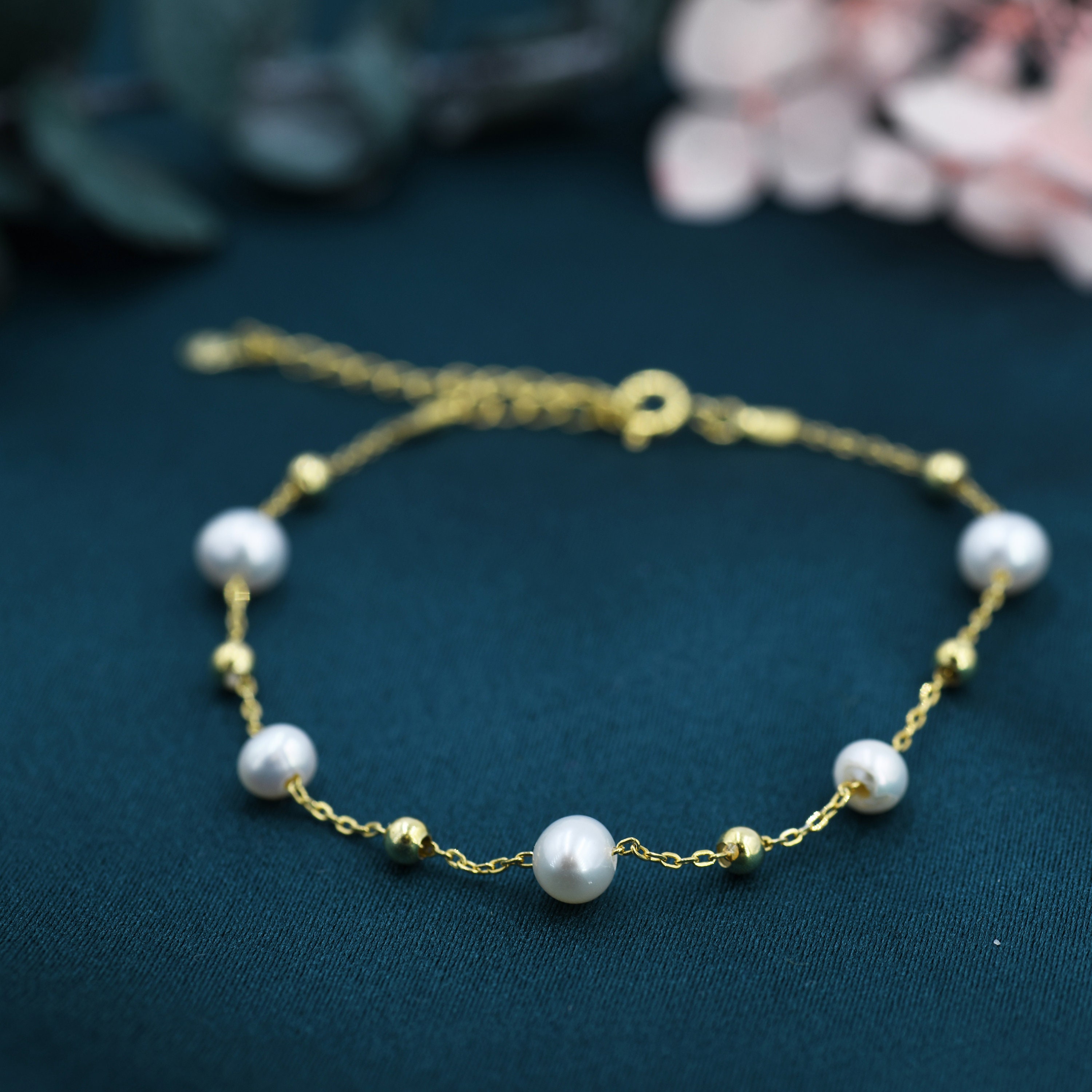 Sterling Silver Delicate Pearl and Silver Ball Beaded Bracelet, Silver or Gold, Genuine Freshwater Keshi Pearls, Natural Pearl Bracelet - Etsy Sterling Silver Delicate Pearl and Silver Ball Beaded Bracelet, Silver or Gold, Genuine Freshwater Keshi Pearls, Natural Pearl Bracelet - Etsy