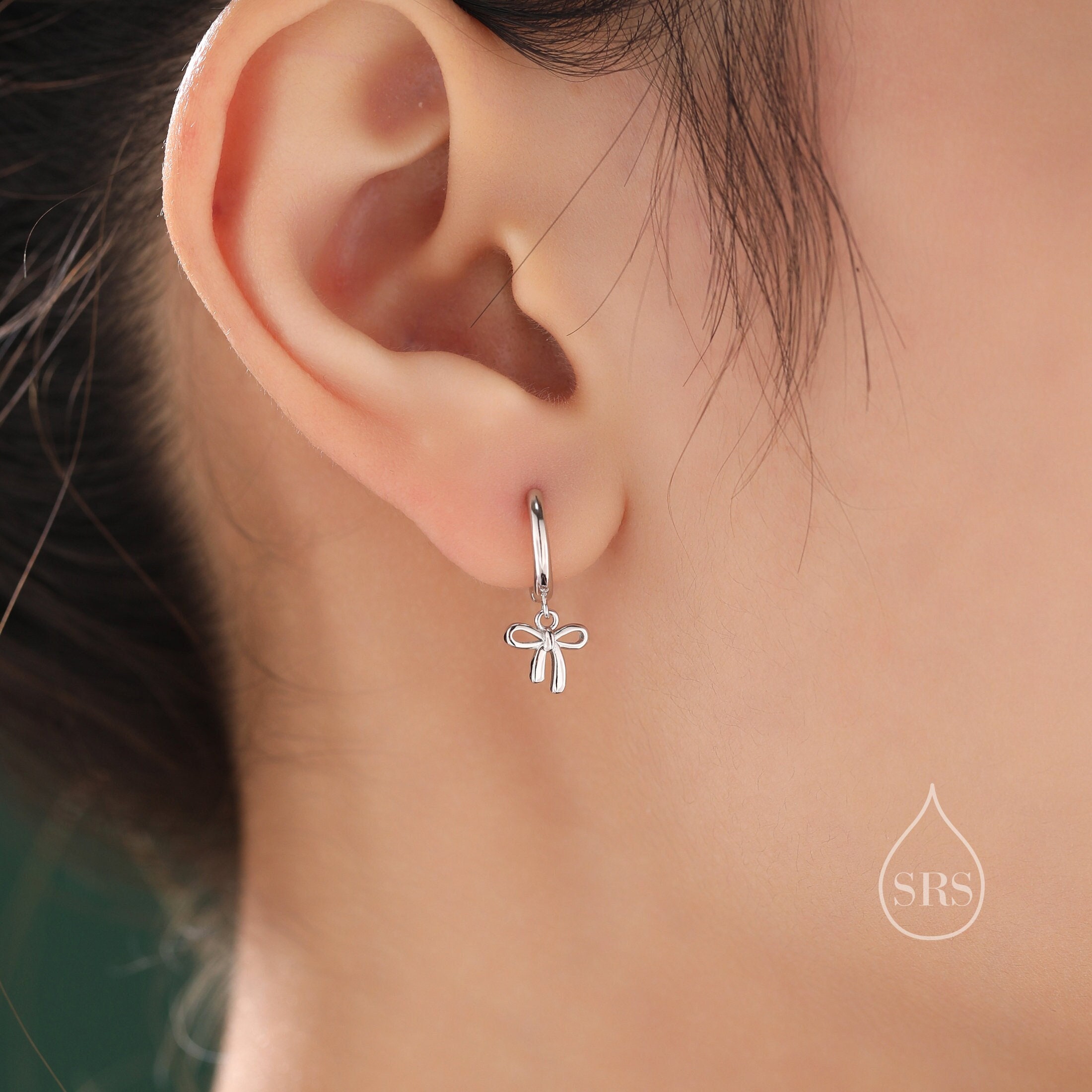 Macy's Diamond Accent Small Hoop Earrings In 14k Gold-Plated Sterling - Foto 5