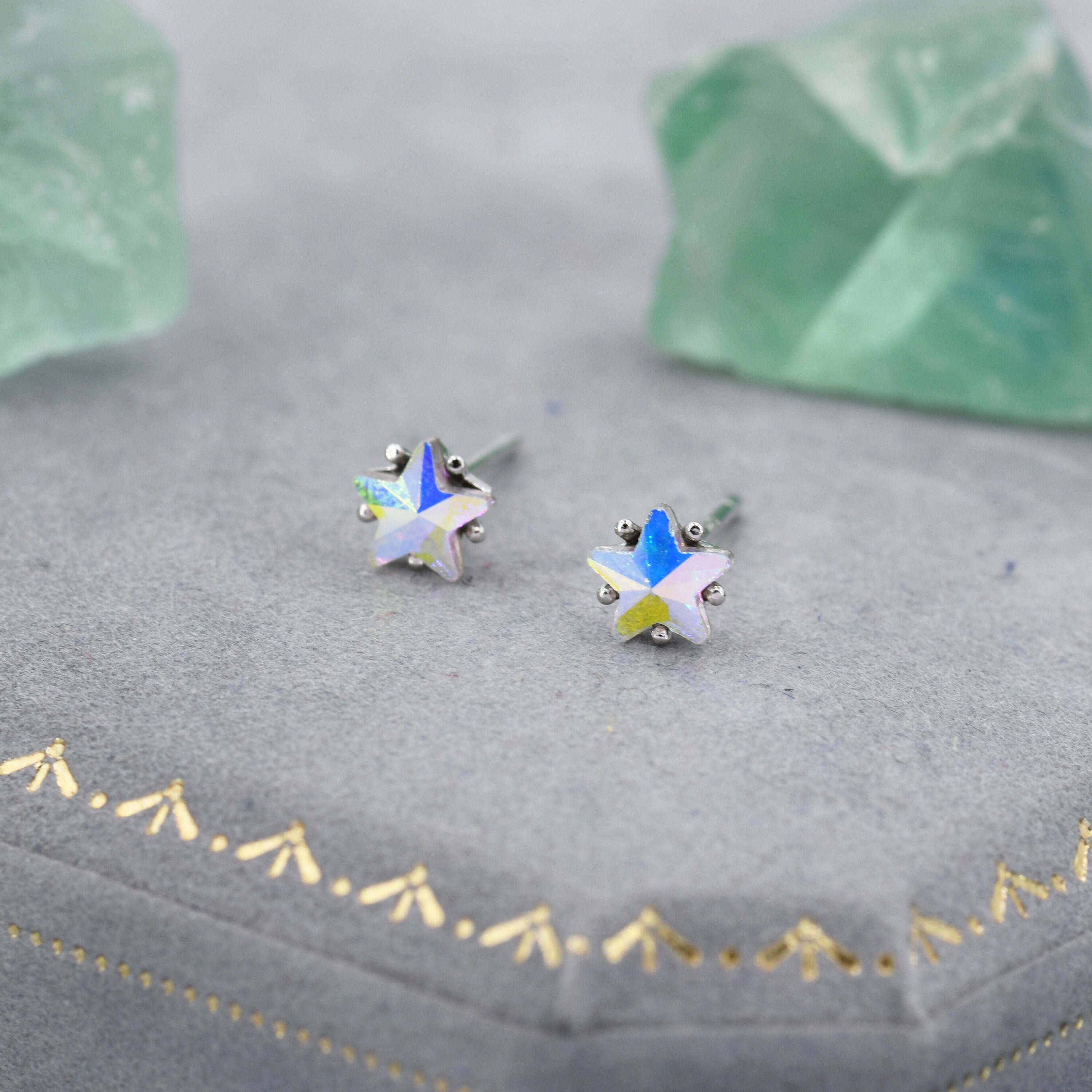 Swarovski crystal star best sale earrings