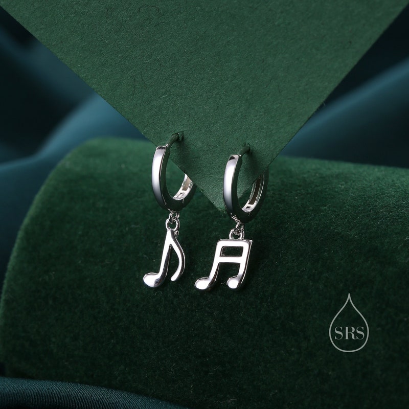 Musical Note Hoop Music Earrings - Etsy