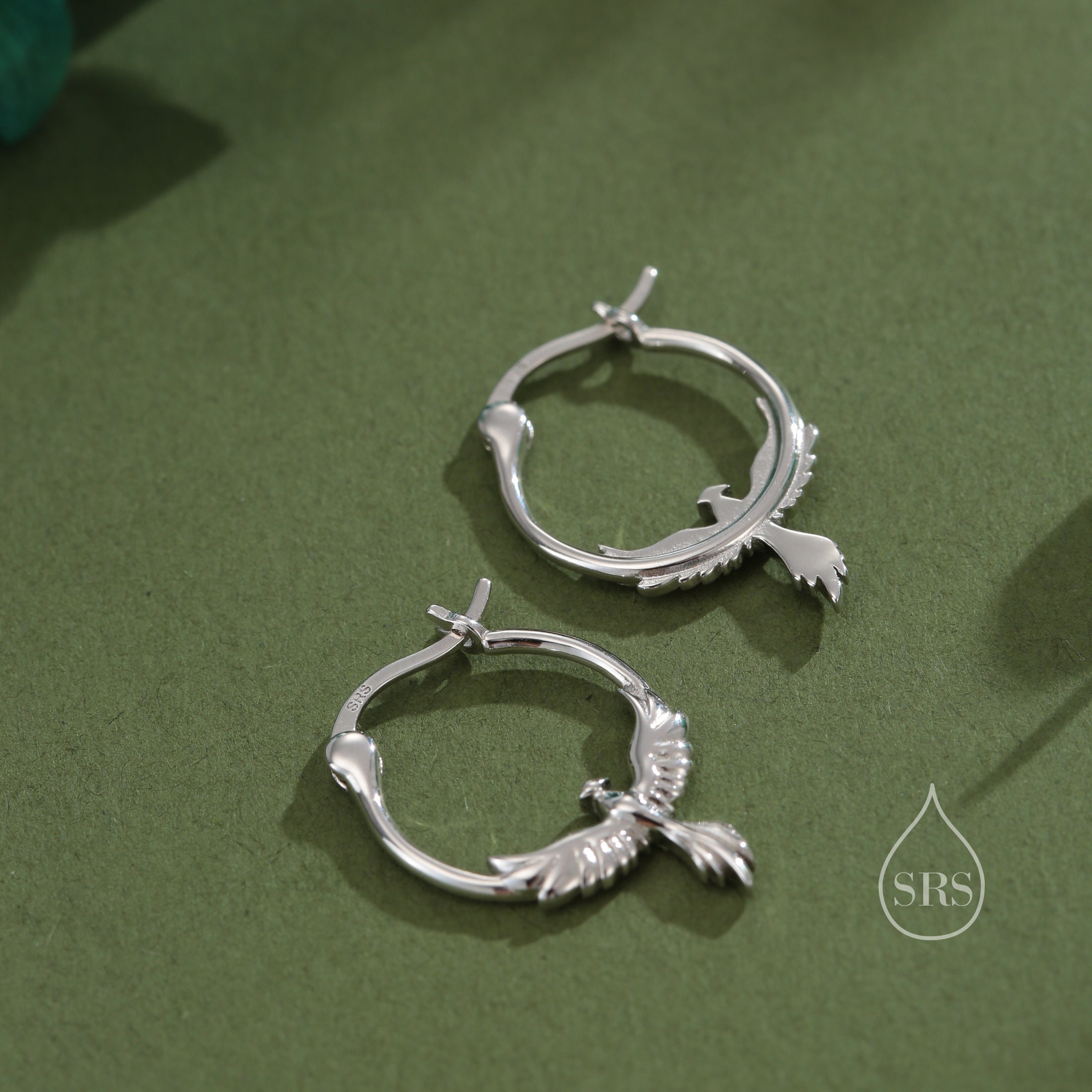 ONEFINITY Orecchini Pendenti Fenice In Argento 925 – Gioiello Ipoallergenico Con Panno Lucidante E Portagioie, Regalo Donna