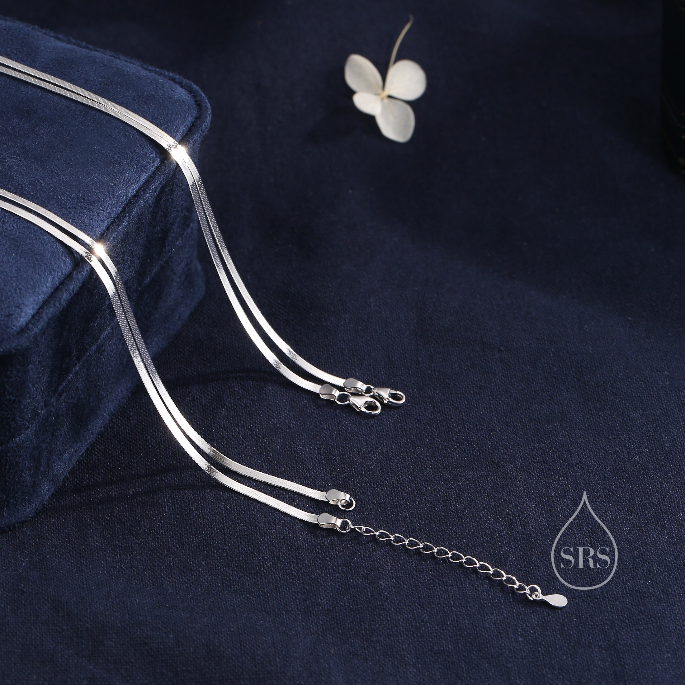 NKlaus 50cm Collana con catena ad ancora in argento 925 placcato diamante con larghezza 1,30mm 8103