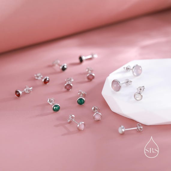 Silverly Donna Argento .925 Madreperla Lacrima Orecchini Con Pendenti