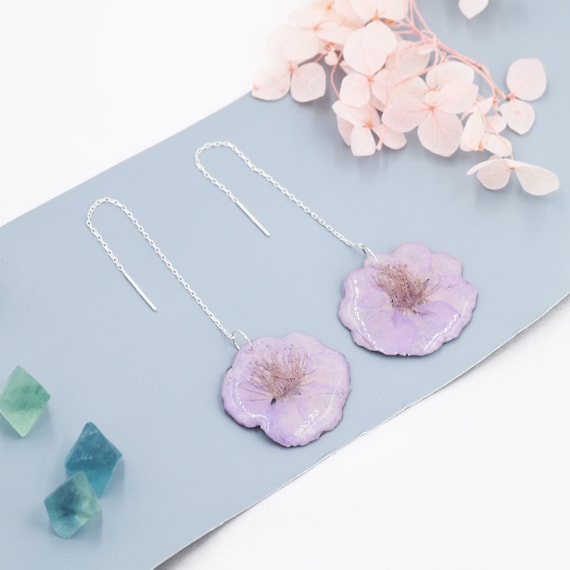 Grace Women's Simulated Pearl Threader Earrings Long Stud Earrings Flower  Earring | Gracese