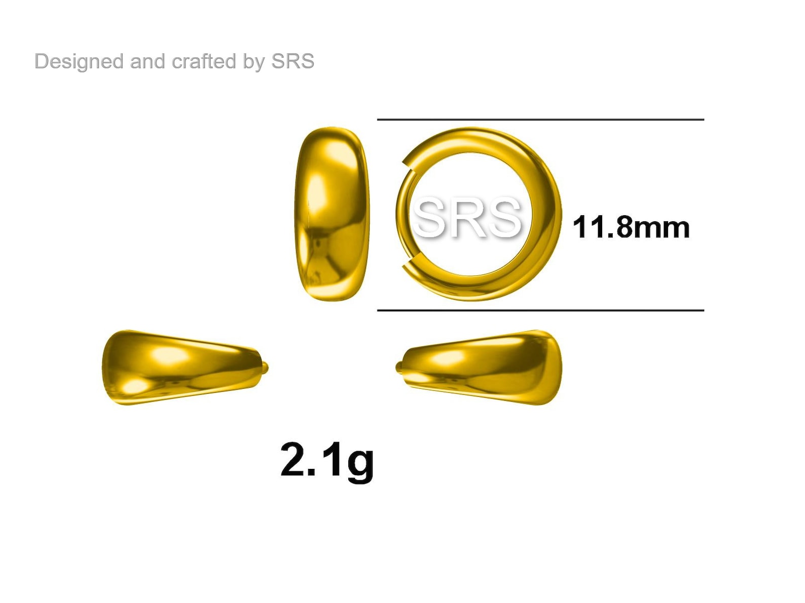 Mini Chunky Hoop Earring main image 1