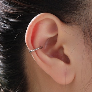 Gratis piercing-oormanchet, geen piercing-oormanchet, zilver, goud of roségoud, gratis piercing-oormanchet, eenvoudig en minimalistisch