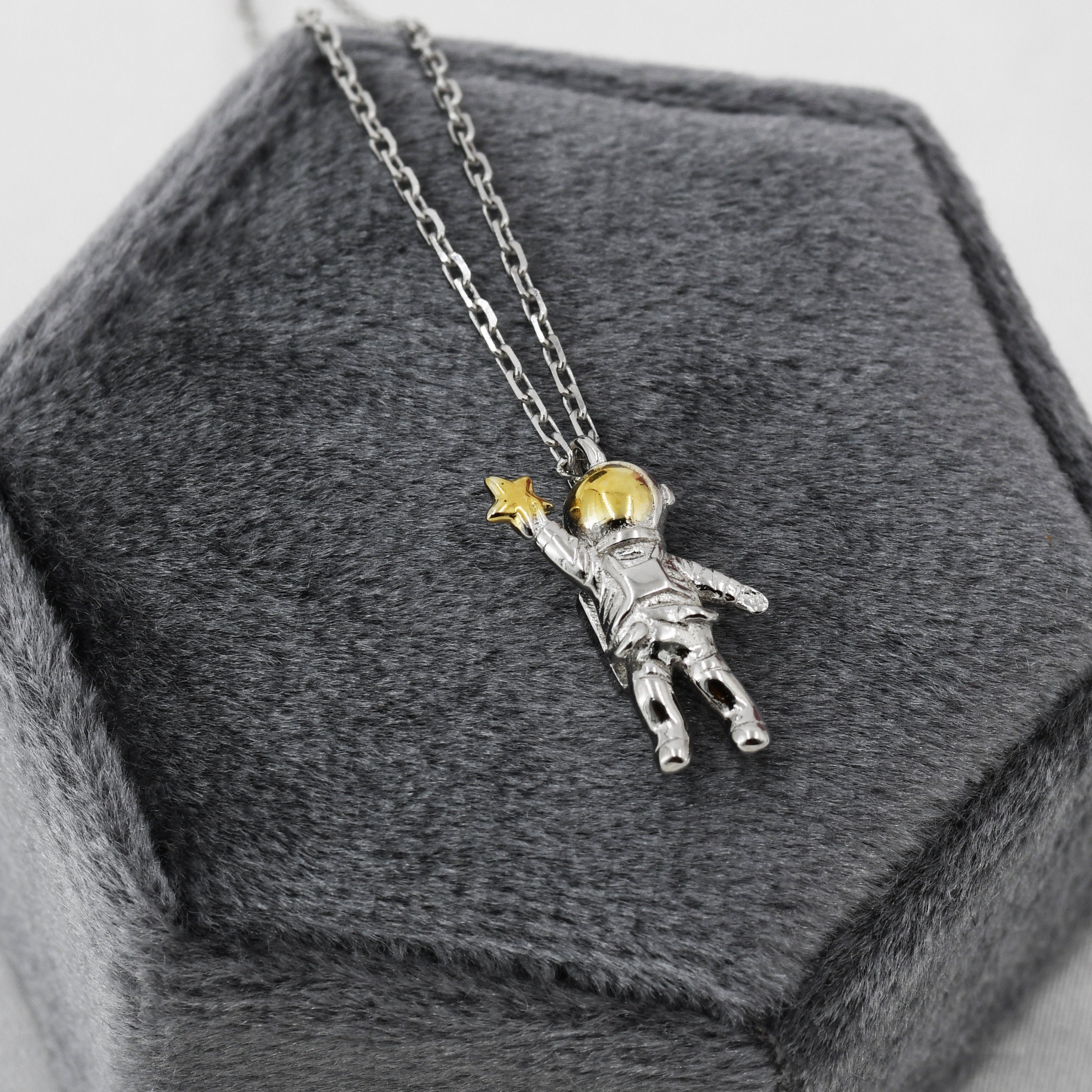 silver925 スターリングシルバー 宇宙飛行士 宇宙服 ネックレス
