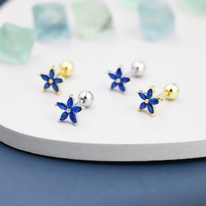 Sterling Silver Marquise CZ Flower Post Earrings Sterling Silver Marquise CZ Flower Post Earrings
