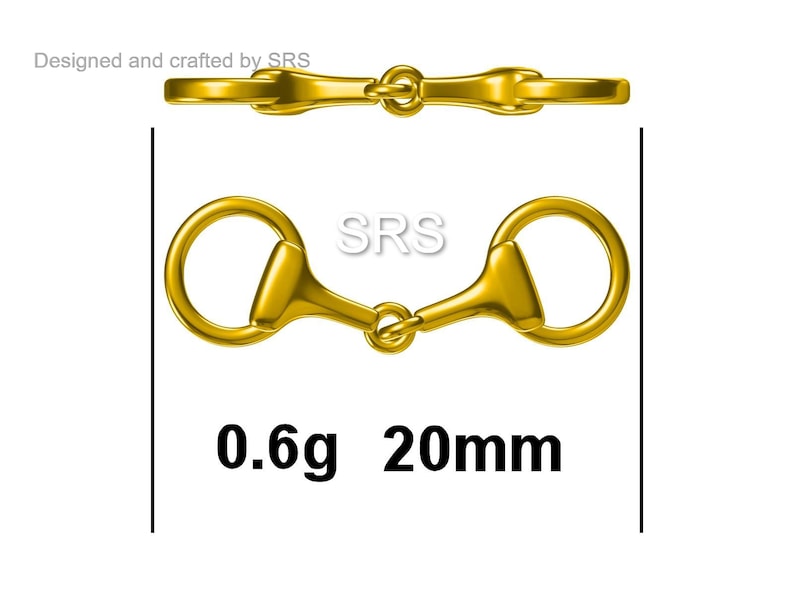 Snaffle Bit Necklace in Sterling Silver Silver or Gold Horse | Etsy