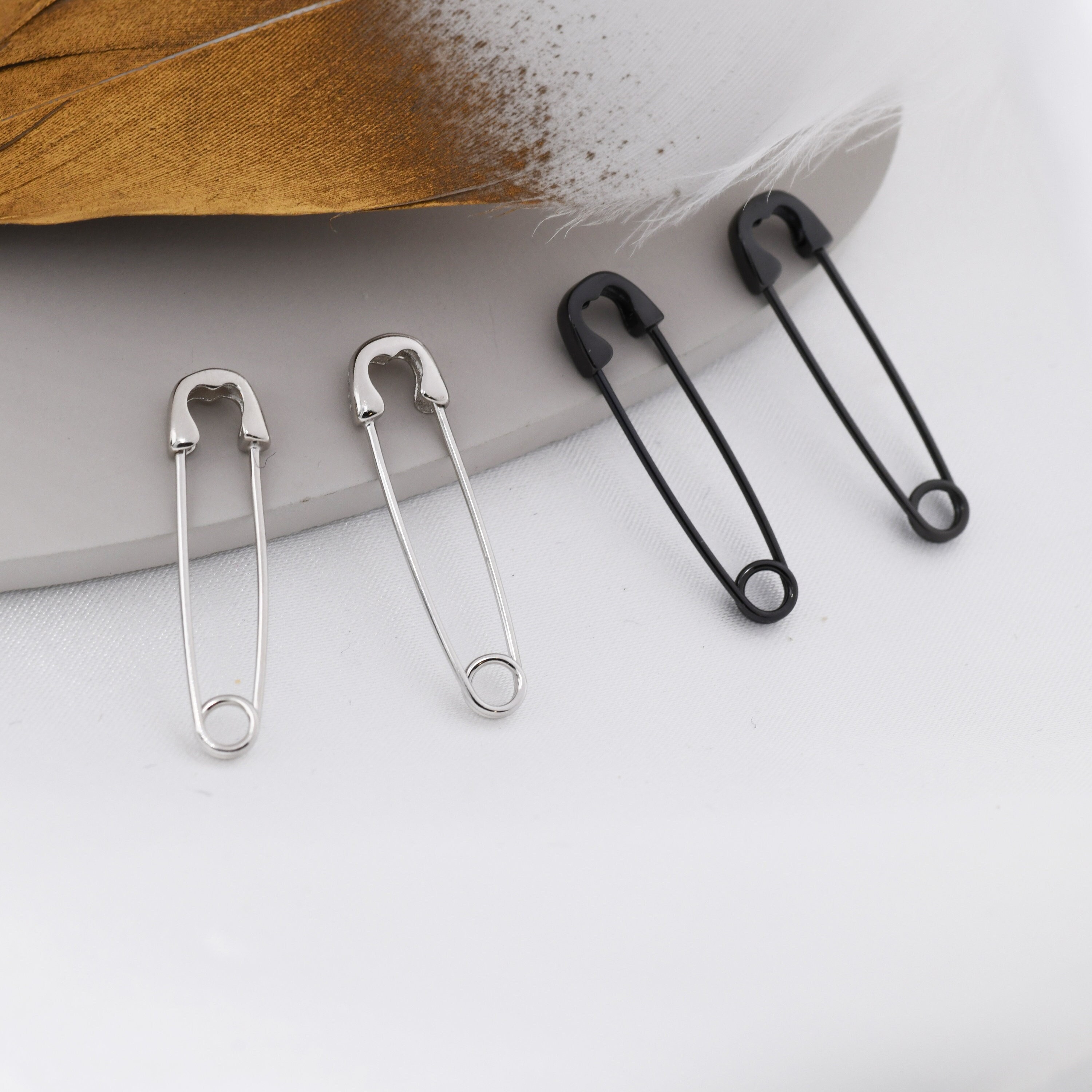 Single Silver Safety Pin Earring – Written by Forest