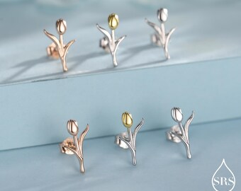 SUPERFINDINGS 3 Paia Orecchini A Tulipano – Floreali Con Perle E Petali – Orecchini A Cerchio Per Donna