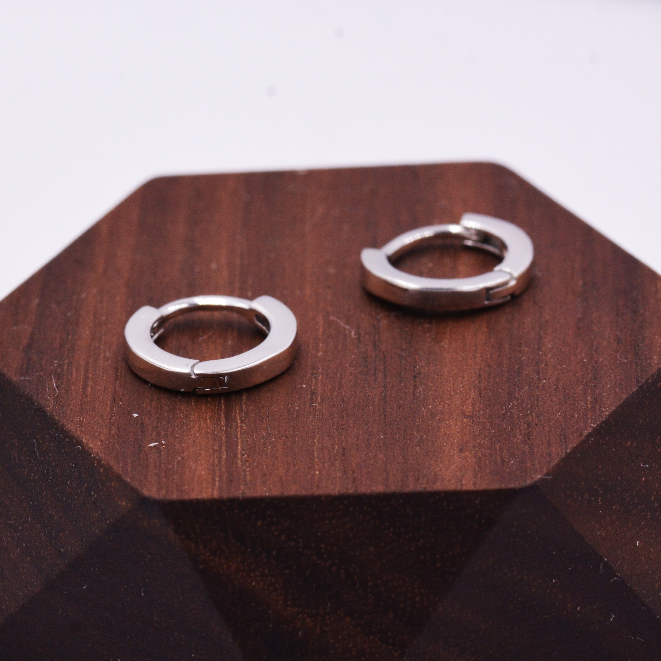 Minimalist Simple Huggie Hoop Earrings in Sterling Silver - Etsy