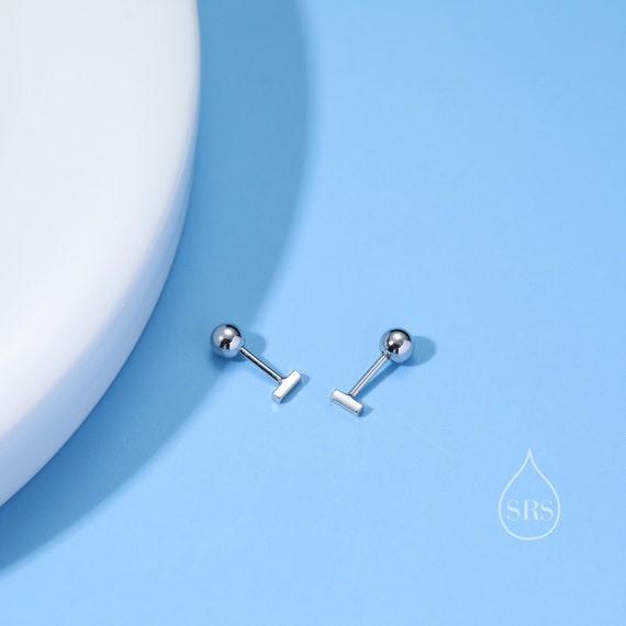 Orecchini per cartilagine a forma di mini foglia, 18 g, in
