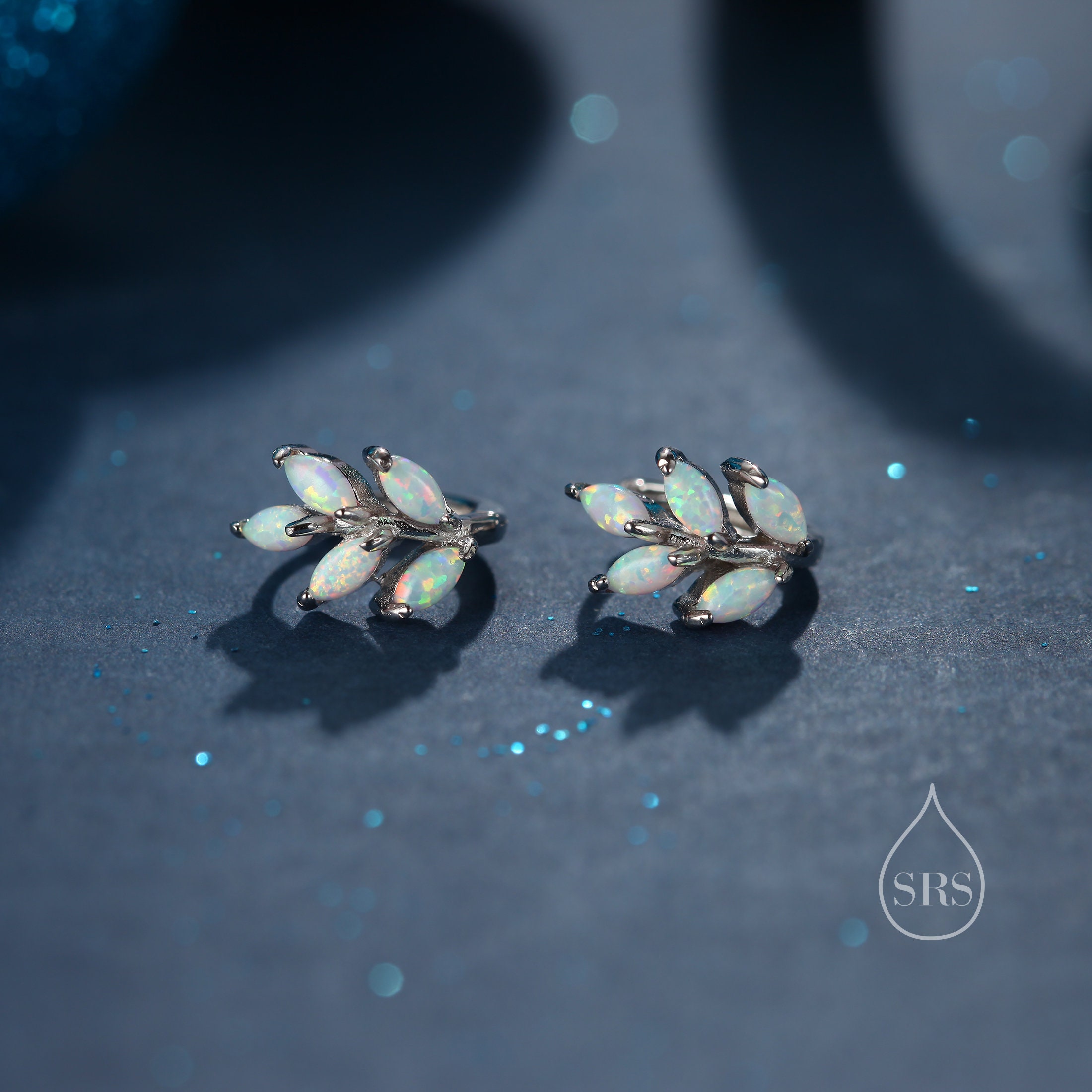 Orecchino da donna in argento sterling 925 con pietra opale