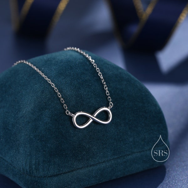 Tiny Infinity Symbol Pendant Necklace in Sterling Silver, Cute Infinity Necklace, Silver Infinity Necklace