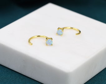 Orecchino Huggie In Argento Sterling 925 Con Chiusura Inglese