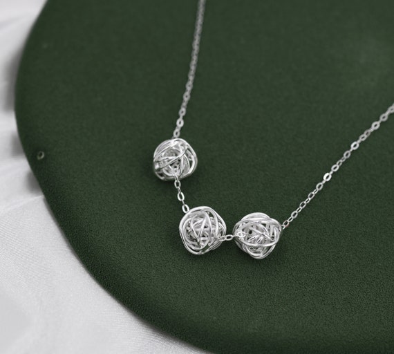 Yarn ball necklace sale