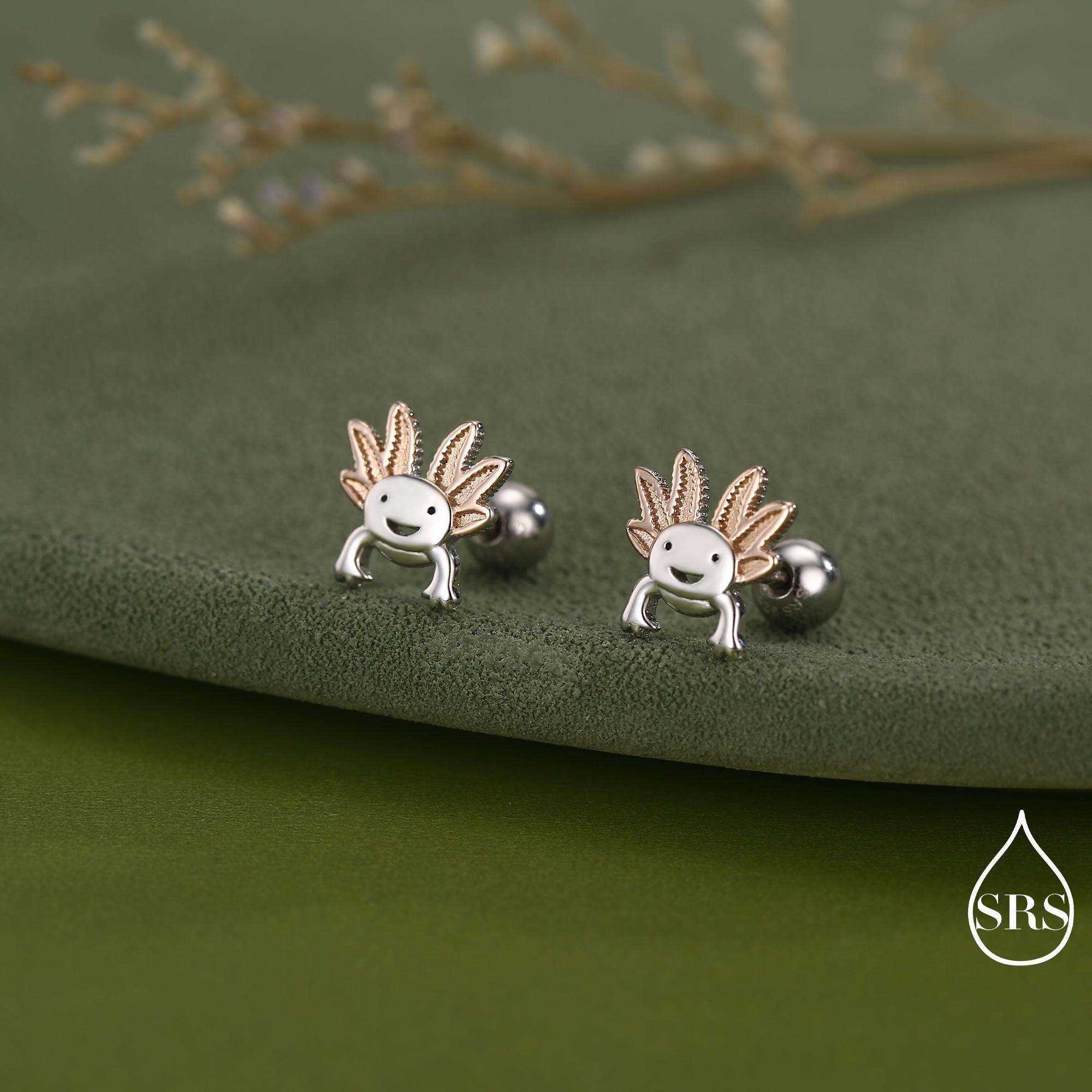 Orecchini a perno, in argento Sterling S925, con zirconi