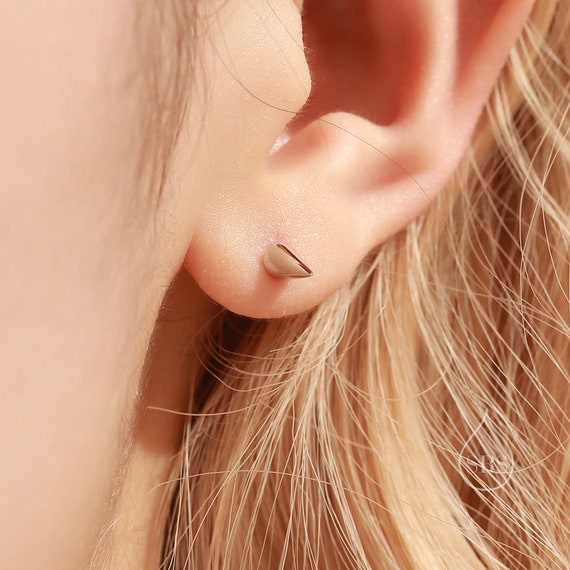 Orecchini Pendenti A Piramide In Argento 925: Triangolo - Foto 12