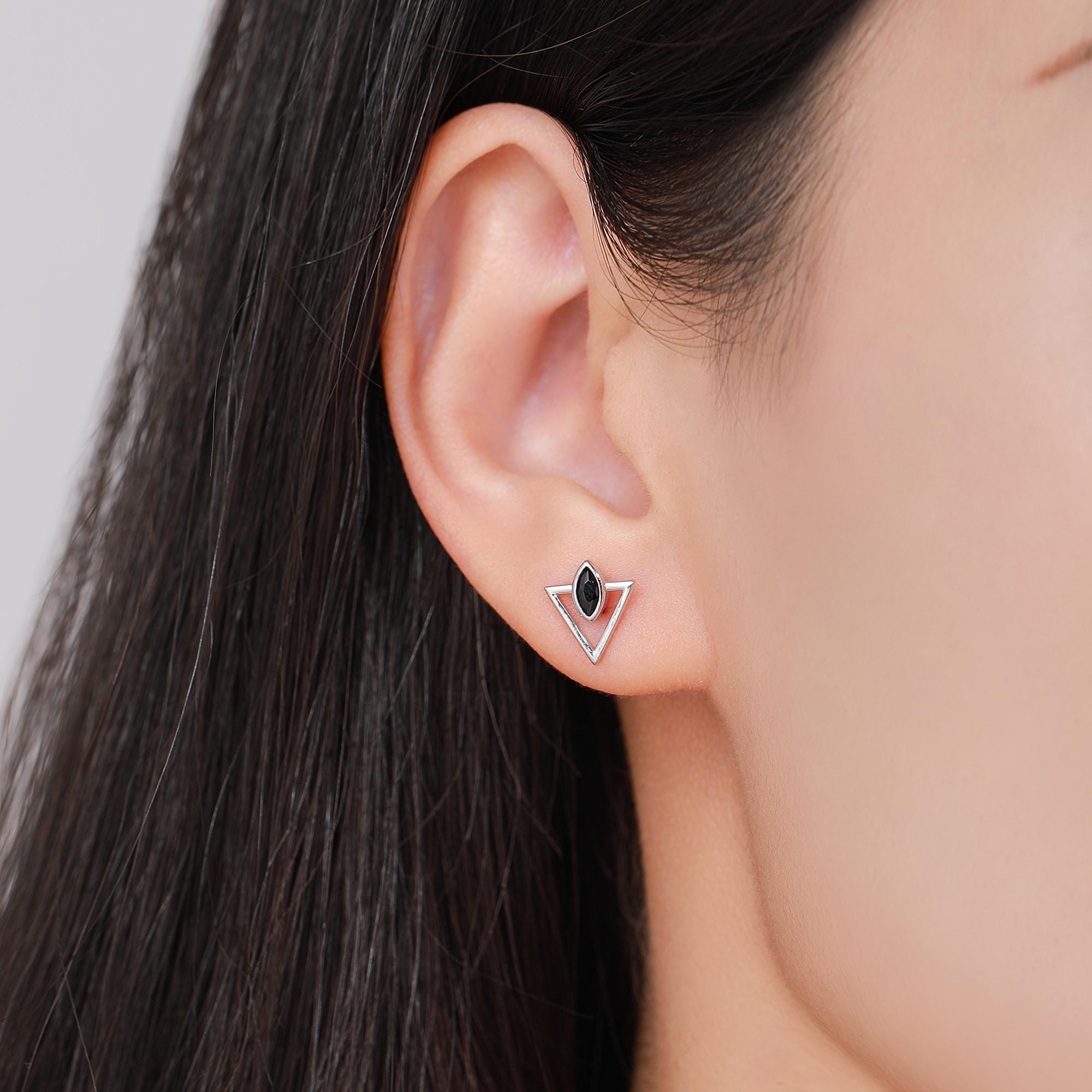 Vintage 1960年代　スターリングシルバー　アベンチュリンストーンピアス フランスシルバー925 Sr.Lucy's eye ピアス | Milo Antiques